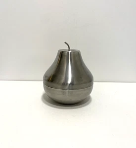Morinox 18/10 Brushed Stainless Steel Pear Ice Bucket 1970s Drinks Vintage Italy - Picture 1 of 11