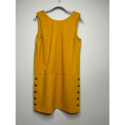 Banana Republic Factory Yellow Sleeveless Shift Dress Size 4 - Image 1 of 4