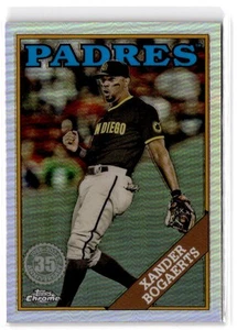 2023 Topps Chrome Xander Bogaerts #88BC-8 1988 35th Anniversary San Diego Padres - Picture 1 of 2