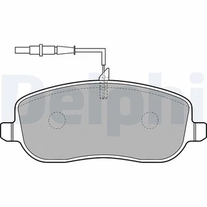 DELPHI Bremsbelagsatz, Scheibenbremse Vorderachse u.a. für CITROËN, FIAT - Bild 1 von 3