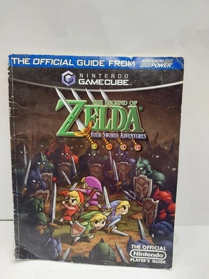Legend of Zelda: Four Swords Adventures GameCube Players Guide W/ Poster READ  - Image 1 of 4