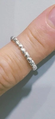  Verbundene Herzen Sterling Silber Ring gepunzt Top Zustand schönes Geschenk  - Bild 1 von 4