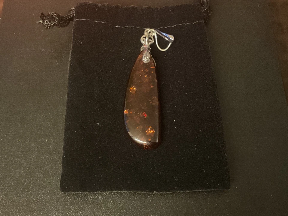 Colgante de ámbar báltico caramelo caramelo DTR 925 hallazgos de mina de Jay King Foto 1 de 4