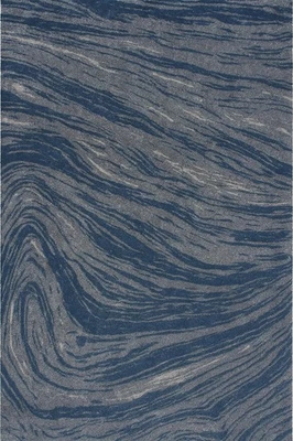 Tappeto moderno viola vortice - tappeto con motivo a onde astratte, viola di ... - Immagine 1 di 2