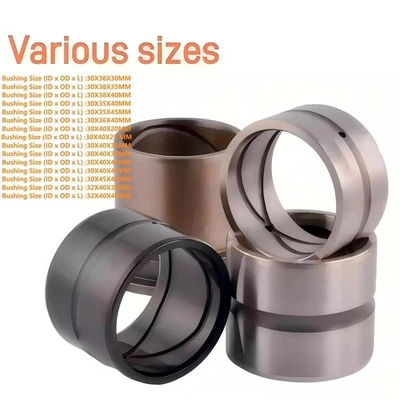 Buje de cubo de excavadora de 30 mm (ID x OD x L) Kit de buje de pasador de pivote MANGUITO DE RODAMIENTO Foto 1 de 4