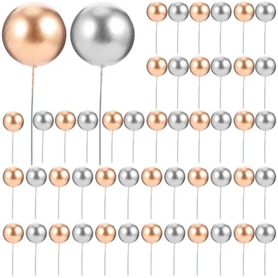  100 pezzi round palla cupcake toppers toppers scelte decorative per la festa di - Immagine 1 di 4