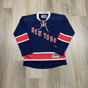 New York Rangers Jersey Womens Small Blue Red NHL Hockey Reebok Established 1926 - Picture 1 of 11