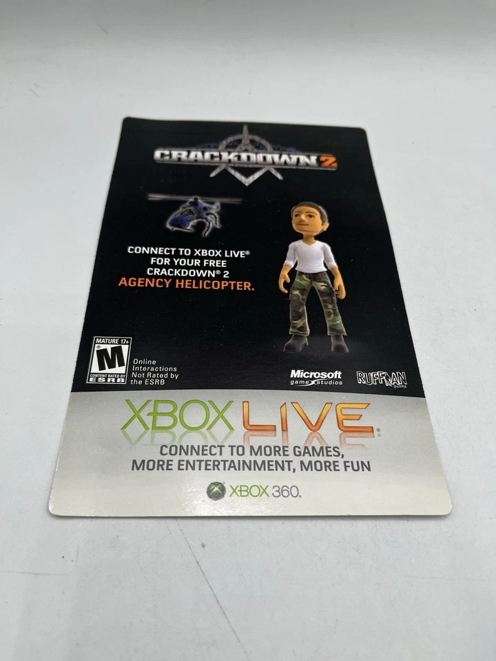 Crackdown 2 (Xbox 360 Agency Helicopter DLC Add On Unused - Image 1 of 1