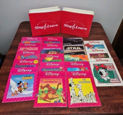 Lote de cintas de casete de canciones libros de lectura vintage de los años 90 Disney Plaza Sésamo Foto 1 de 4