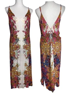 Free People Intimately L Wildflower Maxi Dress Sheer Slip Floral Fairy Whimsy - Picture 1 of 24
