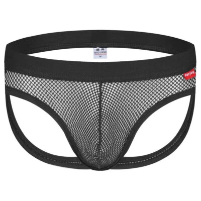 Calzoncillos de bikini de culo abierto para hombre ropa interior lencería clásica tiro completo soporte Foto 1 de 4