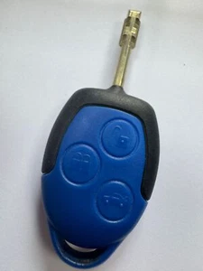 FORD TRANSIT 3 BUTTON REMOTE KEY FOB MK7 TIPPER VAN. BLUE. TESTED & WORKING !!! - Picture 1 of 2