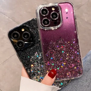 For Apple iPhone 16 15 14 13 12 11 Pro Max Cover Shockproof Bling Glitter Case - Picture 1 of 12