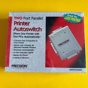NUEVO Precision Instruments Impresora Paralela de Dos Puertos Interruptor Automático Gris SWITCH2AC - Imagen 1 de 6