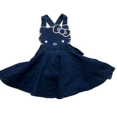 Hello Kitty Denim Skirtall Size 3T - Image 1 of 4