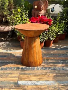 Vintage Old Wooden Hand Carved Flower Design Beautiful Coffee Table - Picture 1 of 10