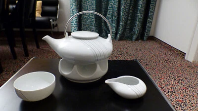 Tetera en estufas, Arzberger "Túnez", Alemania años 80, diseño Ulrike Foto 1 de 4