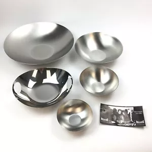 Mepra Bowl Serving Tray Stainless Steel Silver Color 5-Set - Picture 1 of 3