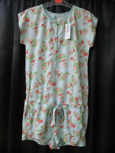 Triumph BeeDees Nachthemd English Rose 168 Jumpsuit Gr. 40 - 46 Grün mit Muster - Picture 1 of 4