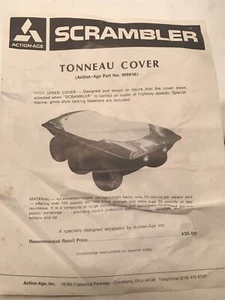 action age scrambler tonneau cover new old stock vintage - Picture 1 of 9