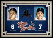 2005 Donruss Diamond Kings Team Timeline Al Kaline/Ivan Rodriguez Detroit Tigers