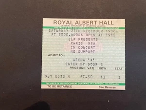 Chris Rea Ticket 1986 - Foto 1 di 1