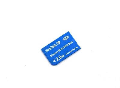 SanDisk 2GB Memory Stick Pro Duo Genuine Memory Card For Sony Camera / PSP Cyan - Image 1 of 4
