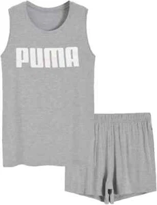 PUMA Women's Plus Size 2-Piece Tank Top & Lounge Short Pajama Sleep Set XL 2X - Picture 1 of 2