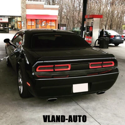 Luces traseras LED ahumadas VLAND 2008-2014 indicador secuencial para Dodge Challenger Foto 1 de 4