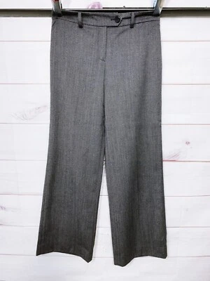 Jones New York Signature Womens Pants Size 4 Stretch Gray Flat Front Wool Blend - Image 1 of 4
