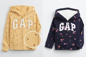 New Gap Girls Print Logo Hoodie Choose Size & Color - Picture 1 of 2