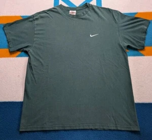 Vintage Nike Embroidered T Shirt Made In USA Left Check Streetwear 1990s Large - Picture 1 of 3