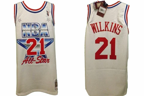 Dominique Wilkins #21 All-Star Mens Size 2XL Mitchell & Ness Jersey $130 Cover