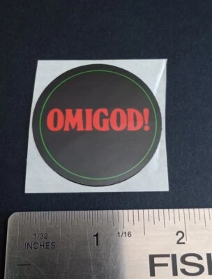 Vintage Stickers VALLEY GIRL Humor Sticker Mod VTG 80s VERY GLOSSY - Image 1 of 4