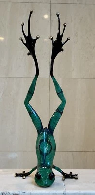 Escultura de bronce de rana Frogman Tim Cotterill de colección # 2433/2500 y certificado de autenticidad Foto 1 de 4
