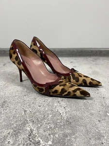 Cesare Paciotti Leopard Print Pumps Size 39 - Picture 1 of 11