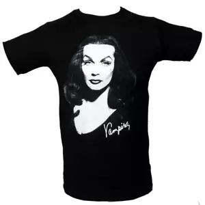 Vampira XL Tee T-Shirt Portrait BRAND NEW Classic TV Horror Hostess - Picture 1 of 1
