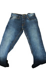 Marc Ecko Mens Jeans/Pants Size 30X32 Blue Slim Straight Fit Denim Distressed