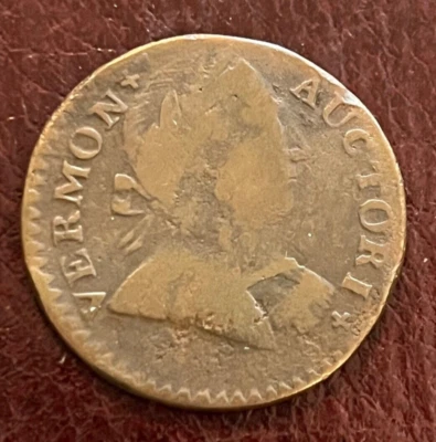 1788 Vermont  1p ,   nice Fine condition, Scarce date & condition - Image 1 of 4