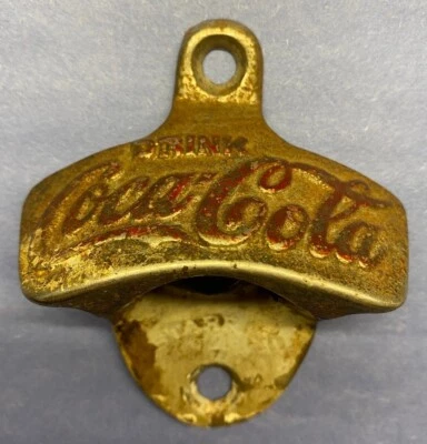 VINTAGE COCA-COLA WALL MOUNT STARR X BOTTLE OPENER MADE IN U.S.A. - Image 1 of 4