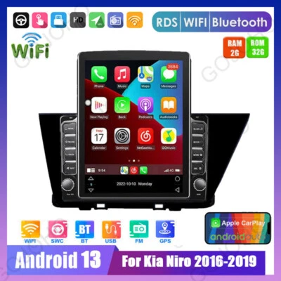 Android 13 For Kia Niro 2016-2019 Car GPS Radio Stereo Navi Video Carplay Wifi - Image 1 of 4