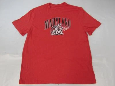 New University of Maryland Terrapins Terps Mens Size XL XLarge Red Shirt - Image 1 of 3