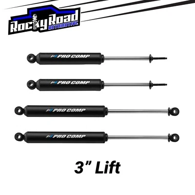 "Amortiguadores Pro Comp Pro-X (juego de 4) para 84-01 Jeep Cherokee XJ con elevación de 3""" Foto 1 de 4