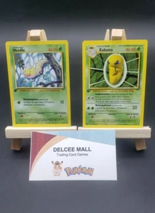 Italian Pokemon TCG 1st Edition Weedle #69 and Kakuna #33 Base Set Non-Holo - Picture 1 of 2