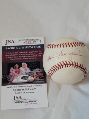 Manny Sanguillen 1971 Pittsburgh Pirates Autographed Signed Baseball JSA COA - Image 1 of 3