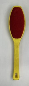 Vintage Helmac Magic Brush Plastic Handle Lint Remover Yellow Red - Picture 1 of 10