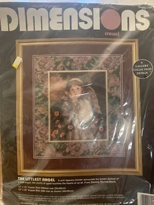 Kit de bordado Dimensions The Littlest Angel Crewel #1443 Donna Richardson 1994 - Imagen 1 de 7