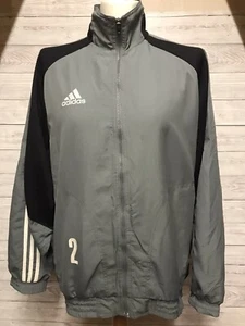 Chaqueta de chándal gris Adidas para hombre vintage años 90 talla grande deportiva - Imagen 1 de 7