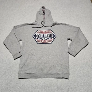 Denny Hamlin Sweatshirt Mens Grey Medium NASCAR #11 Joe Gibbs Racing - Picture 1 of 13