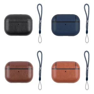 Leather + Lanyard Earphone Protective Case Cover For Apple Airpods 3/2/1/Pro 1 2 - Picture 1 of 18